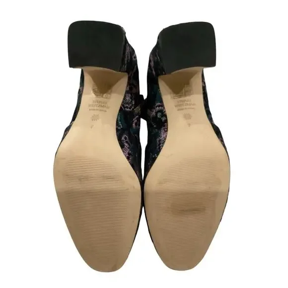 Stuart Weitzman Nell 85 Jacquard Ankle Bootie In Pine Black Size 7B - Picture 4 of 12